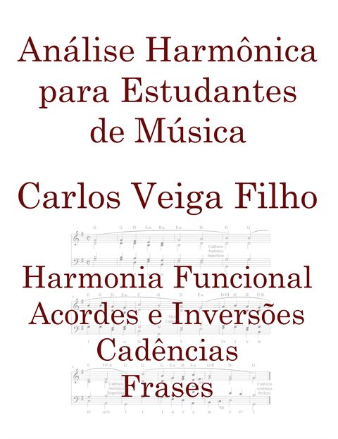 Capa de Análise Harmônica para Estudantes de Música, de Carlos Veiga Filho